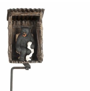 Outhouse Bear Toilet Paper Holder